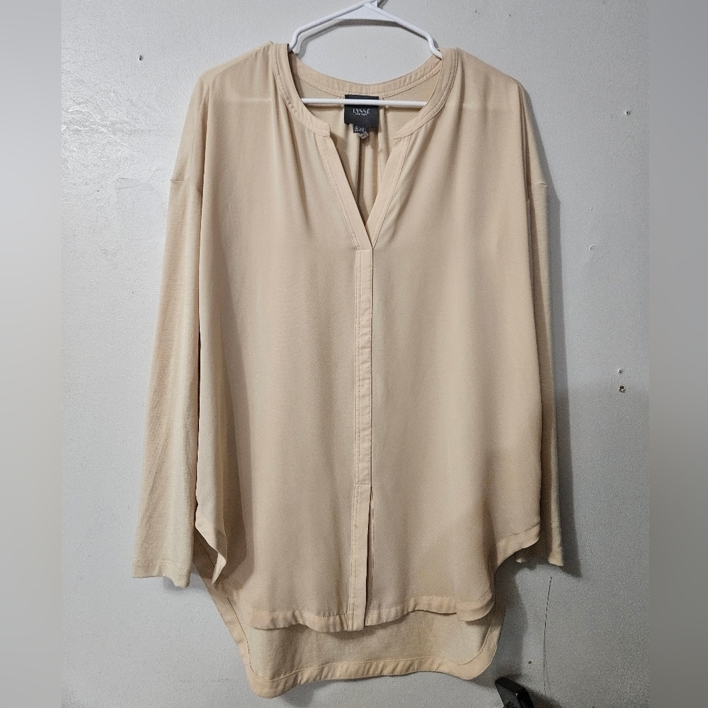 Lysse New York Beige Long Sleeve Blouse!